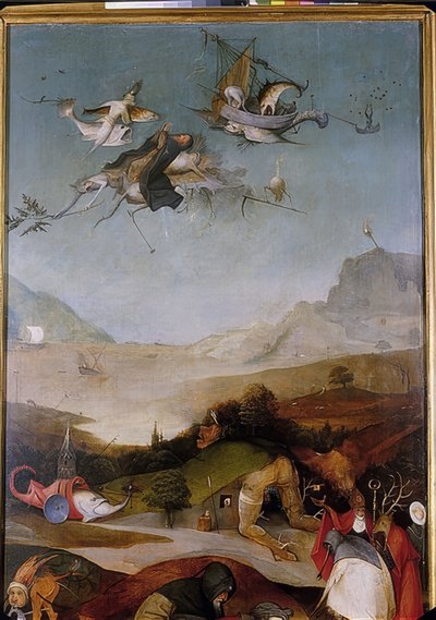 Die Versuchung des heiligen Antonius (Detail) von Hieronymus Bosch