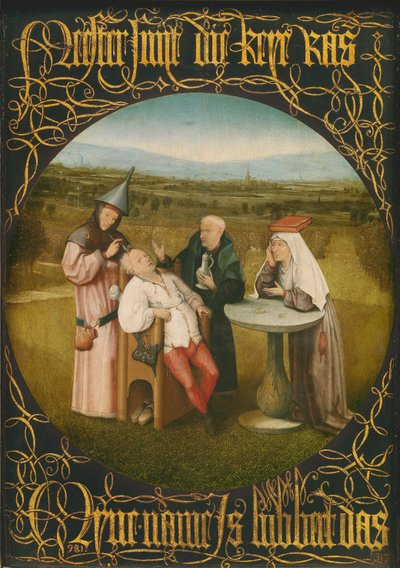 Die Heilung des Wahnsinns, ca. 1494 von Hieronymus Bosch