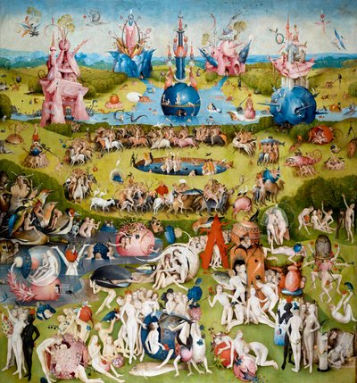 Der Garten der Lüste, mittlere Tafel, ca. 1500 von Hieronymus Bosch