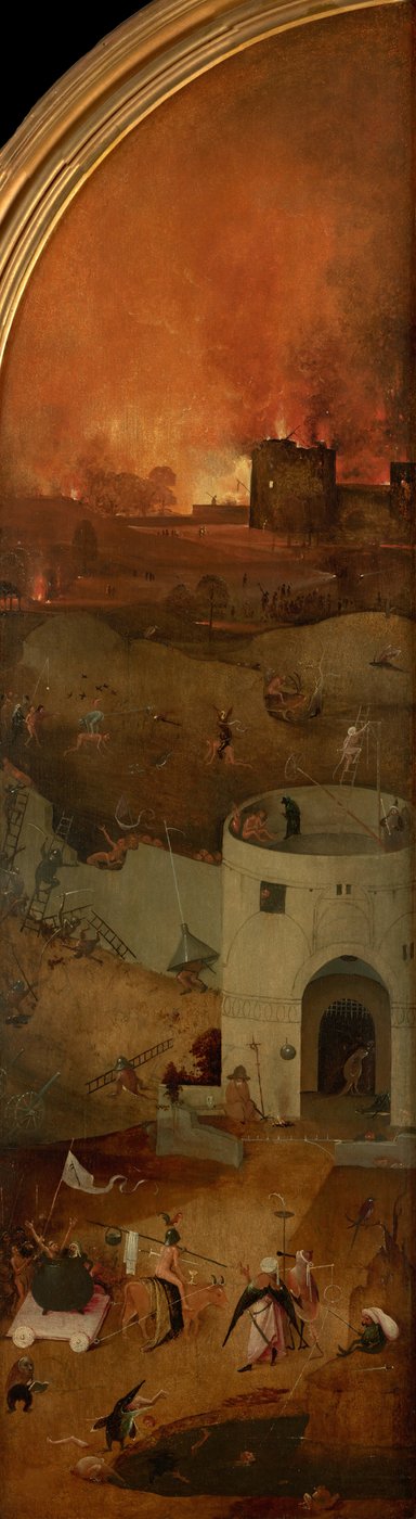 Das Jüngste Gericht Triptychon, rechte Tafel, ca. 1490-1510 von Hieronymus Bosch