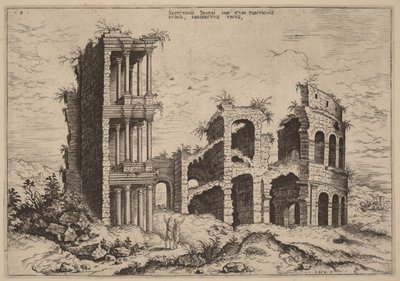 Das Septizonium und das Kolosseum von Hieronymus Cock