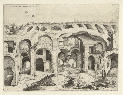 Vierte Ansicht des Kolosseums in Rom von Hieronymus Cock