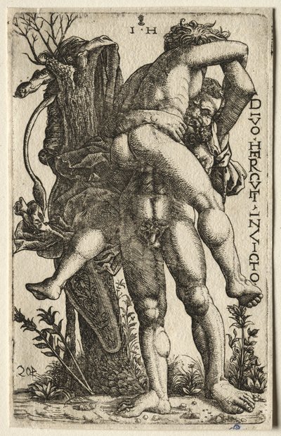 Herkules und Antäus von Hieronymus Hopfer