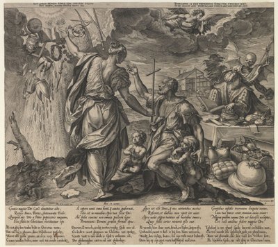 Die zwei Tode, zweite Hälfte des 16. Jahrhunderts von Hieronymus Wierx