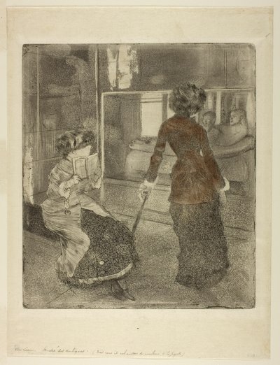 Mary Cassatt im Louvre: Die etruskische Galerie von Hilaire Germain Edgar Degas