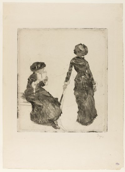 Mary Cassatt im Louvre: Die etruskische Galerie von Hilaire Germain Edgar Degas