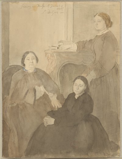 Frau Michel Musson und ihre Töchter, Estelle und Désirée von Hilaire Germain Edgar Degas