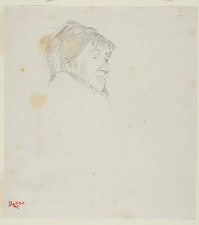 Porträt von Madame Dietz-Monnin (ehemals Kopf einer Frau) von Hilaire Germain Edgar Degas