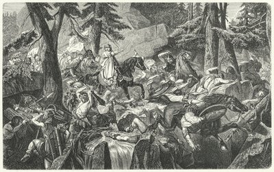Karl der Große überquert die Alpen, 773 von Hippolyte Delaroche