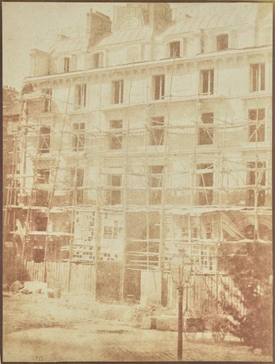 Bau der Galerie de la Madeleine, Place de la Madeleine von Hippolyte Bayard
