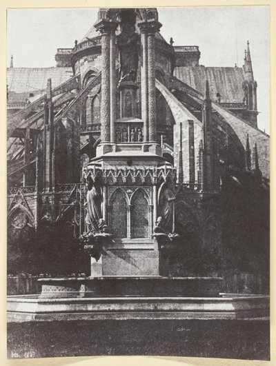 Der Brunnen des Platzes der Erzdiözese; Hinter Notre-Dame von Hippolyte Bayard