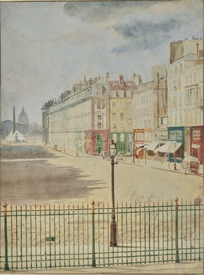 Rue Royale mit Blick auf den Place de la Concorde von Hippolyte Bayard