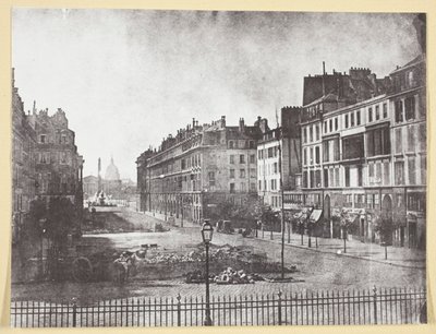 Rue Royale und Überreste der Barrikaden von 1848 von Hippolyte Bayard