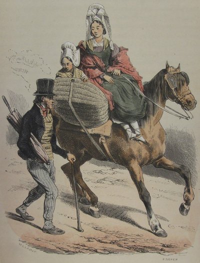 La Normandie Jules Janin Illustration 161 von Hippolyte Bellange