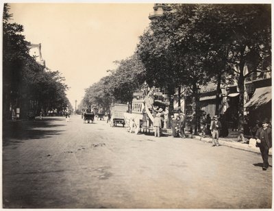 Omnibus auf einem Boulevard in Paris von Hippolyte Blancard