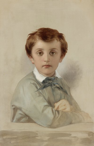 Porträt von Philippe-Grégoire Delaroche, dem jüngeren Sohn des Künstlers, 1851 von Hippolyte Delaroche