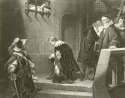 Der Earl of Strafford geht zur Hinrichtung von Hippolyte Delaroche
