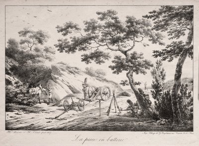 Die Kanone bereit zum Feuern von Hippolyte Lecomte