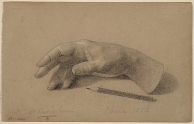 Studie einer Hand von Hiram Powers