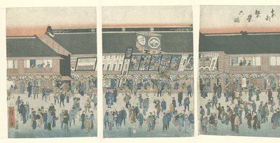 Geschäftigkeit in der östlichen Hauptstadt von Hiroshige (I) , Utagawa