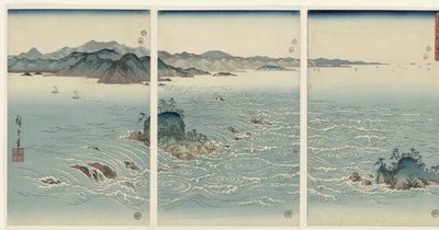 Ansicht der Strudel von Naruto in der Provinz Awa von Hiroshige (I) , Utagawa
