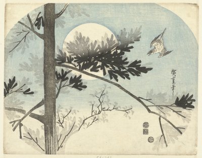 Kuckuck und Kiefer von Hiroshige (I) , Utagawa