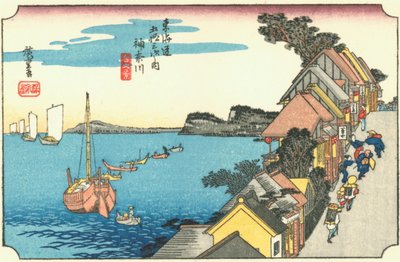 Kanagawa - Yokohama wie es in der Tokugawa-Ära aussah von Hiroshige