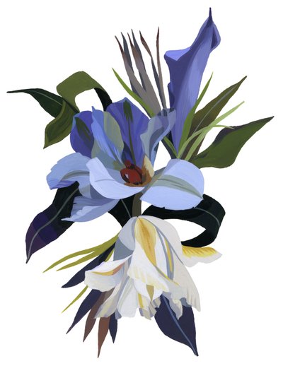 Eine imaginäre Blume basierend auf dem Tulpenmotiv von Hiroyuki Izutsu