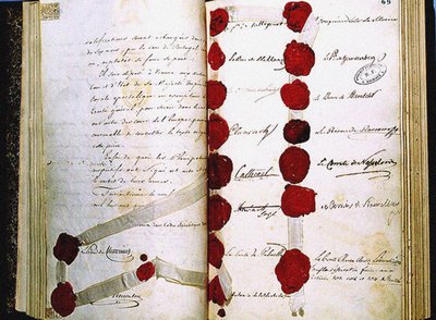 Der letzte Akt des Wiener Kongresses, 9. Juni 1815 von Historical Document
