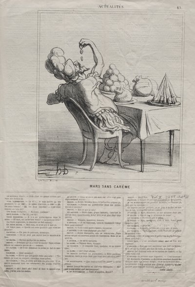 Aktualitäten (Nr. 43): März ohne Fastenzeit von Honoré Daumier