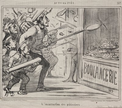 Aktualitäten (Nr. 557): Der Aufstand der Konditoren von Honoré Daumier