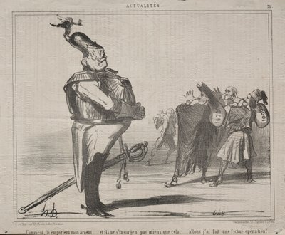 Aktualitäten Nr. 71: Warum nehmen sie mein Geld weg..., 1854 von Honoré Daumier