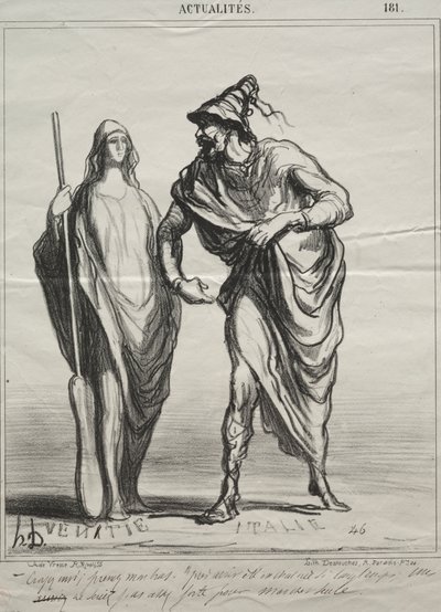 Tatsachen, Platte 181: Was hältst du von mir! Nimm meinen Arm von Honoré Daumier