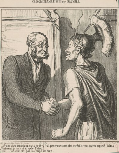 Ah! Mein lieber Herr, Sie haben ... von Honoré Daumier