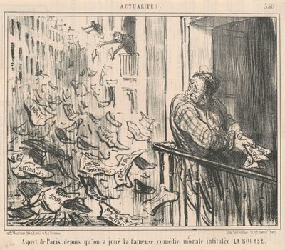 Aspekt von Paris, seitdem man gespielt hat von Honoré Daumier