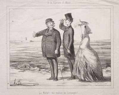 In Varenne-Saint-Maur: Sieh! Hier ist es, mein Haus auf dem Land! von Honoré Daumier