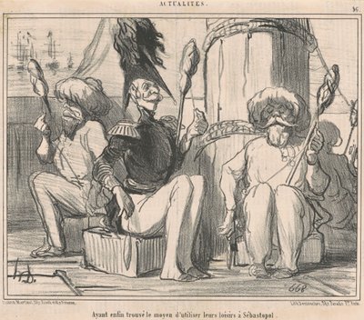 Endlich ein Mittel gefunden, ihre Freizeit zu nutzen! von Honoré Daumier