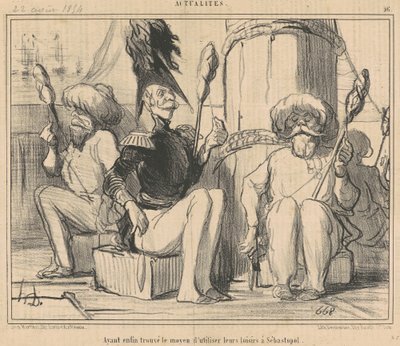 Endlich haben sie einen Weg gefunden, ihre Freizeit zu nutzen! von Honoré Daumier