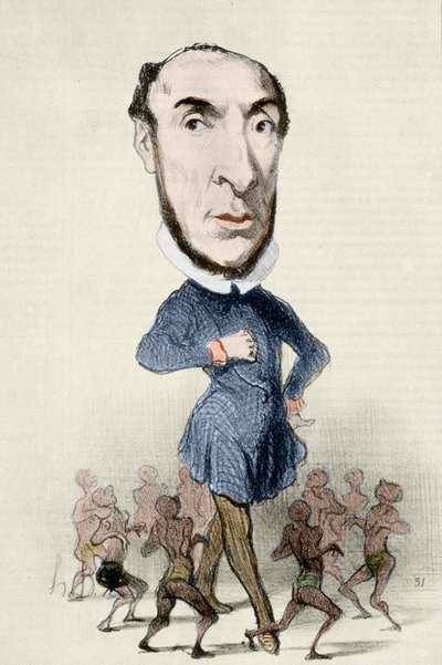 Karikatur von Victor Schoelcher und der Abschaffung der Sklaverei - von Honore Daumier. von Honoré Daumier