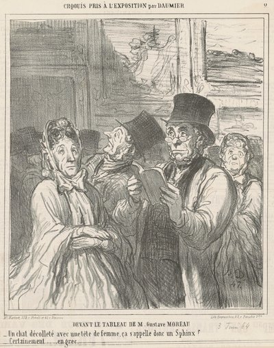 Vor dem Gemälde von M. G. Moreau von Honoré Daumier