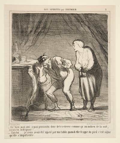 Nun, mein Freund, woran denkst du, dass du so aufstehst? von Honoré Daumier