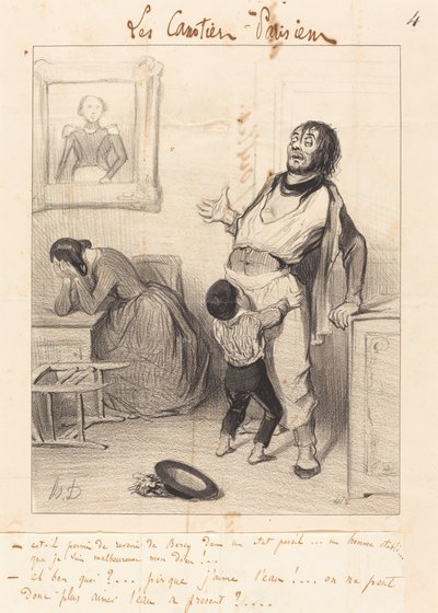 Ist es erlaubt, in einem solchen Zustand zurückzukehren... von Honoré Daumier