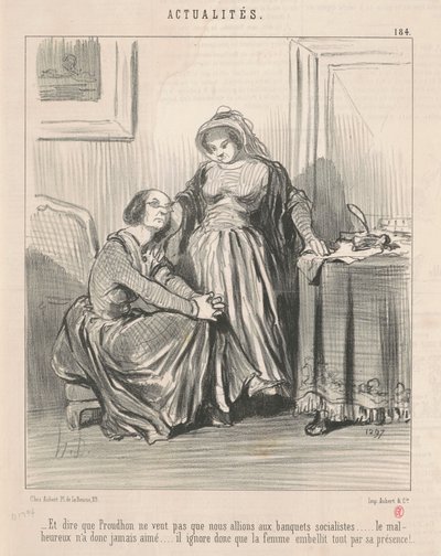 Et dire que Proudhon ne veut pas ... von Honoré Daumier