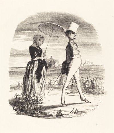 Und man nennt es den Fluss des Lebens hinunter... von Honoré Daumier