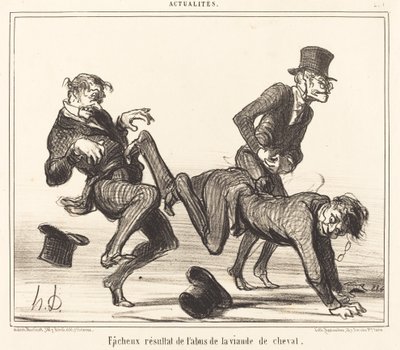Schlechtes Ergebnis... vom Pferdefleisch von Honoré Daumier