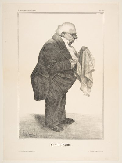 Harlé Père, veröffentlicht in La Caricature Nr. 136, 5. Juni 1833 von Honoré Daumier