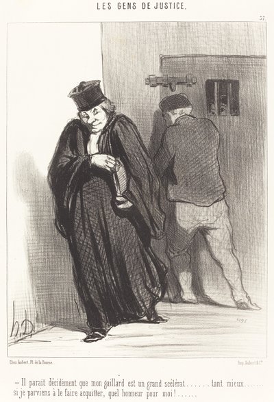 Es scheint... dass mein Kerl ein großer Schurke ist... von Honoré Daumier