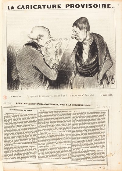 Es gibt doch Leute, die so aussehen! von Honoré Daumier
