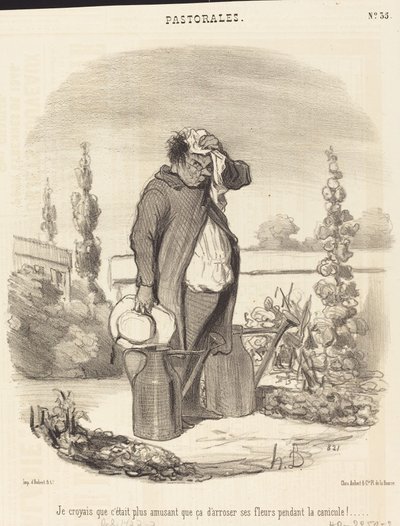 Ich dachte, es wäre lustiger als das... von Honoré Daumier