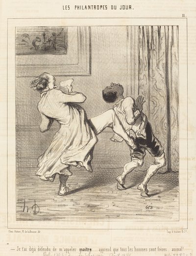 Ich habe dir schon gesagt, du sollst mich nicht Meister nennen... von Honoré Daumier
